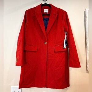 🔥NWT Court & Rowe Women's Red Single-Button Coat Size M 🔥